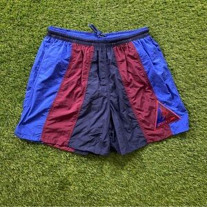 Speedo 90s Striped Vintage Swim Shorts Large 5 Inch Inseam